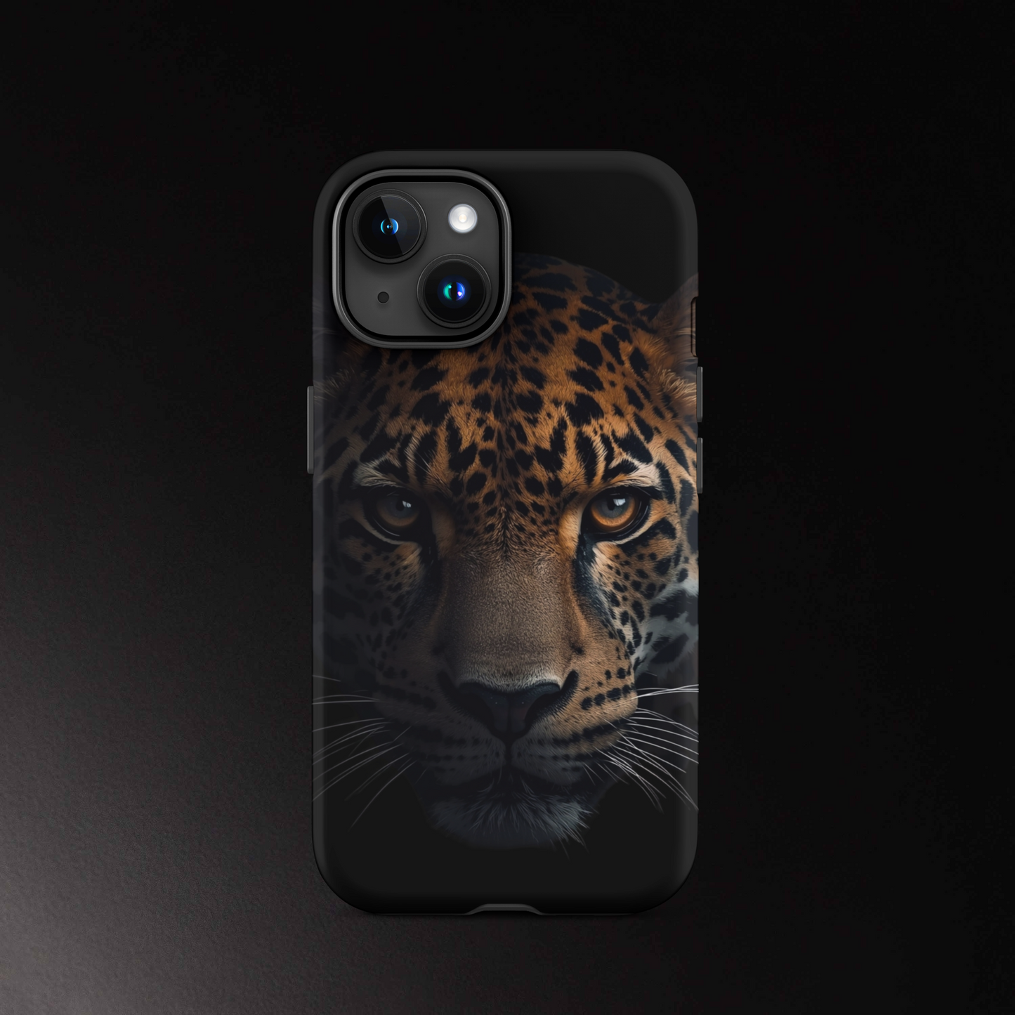 Jaguar Handyhülle für iPhone 15 mit modernem Tiermotiv